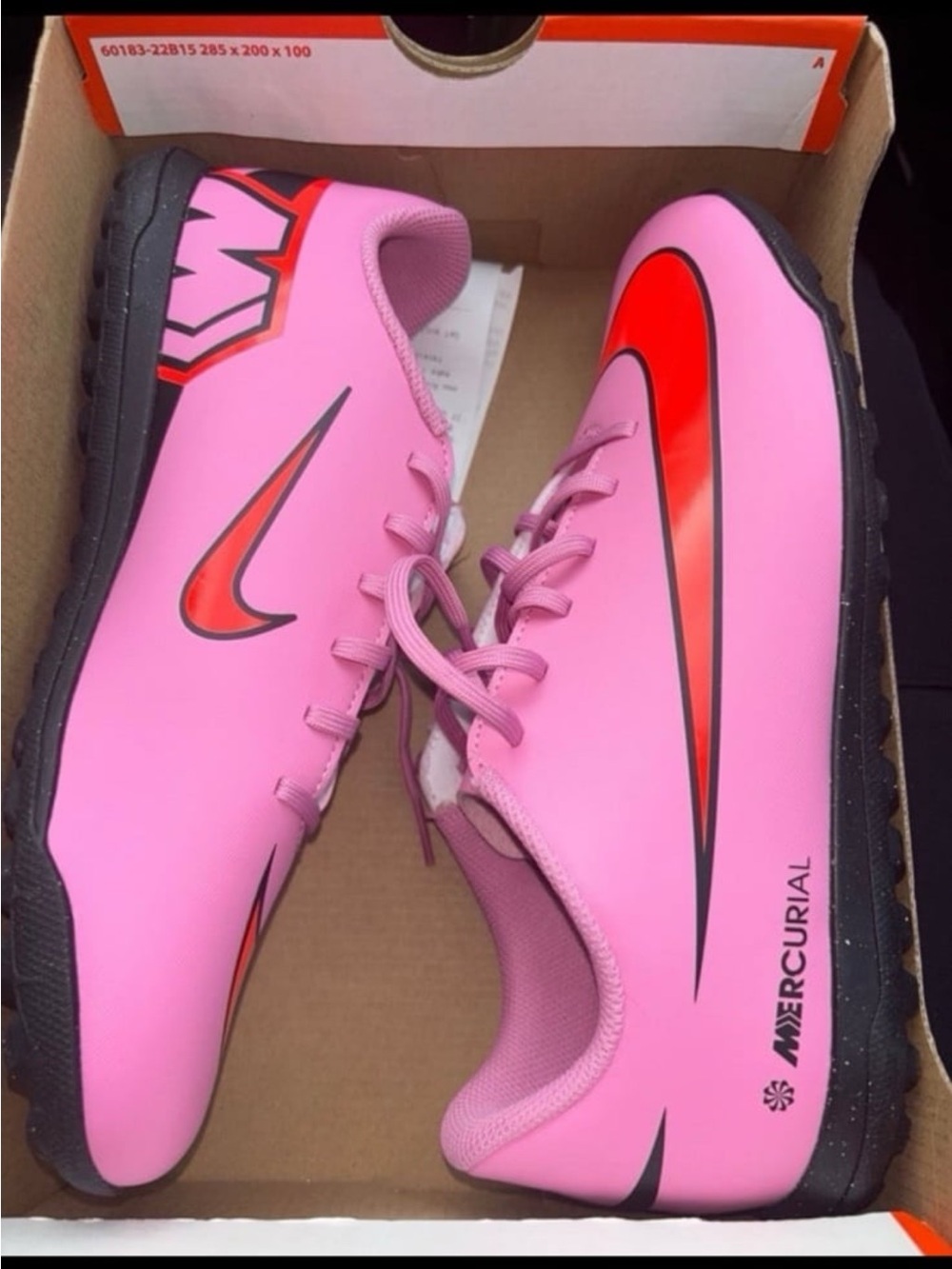 Nike Orange Shoe Box with White Label